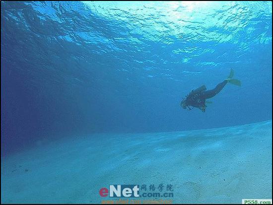 用photoshop设计炫蓝神秘的海底世界photoshop资源网