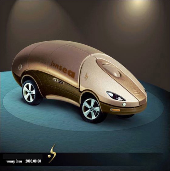 Photoshop合成一个逼真的汽车鼠标[中国Photo