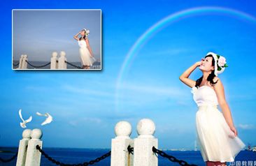 ps海边婚纱_陈慧琳婚纱ps图(3)