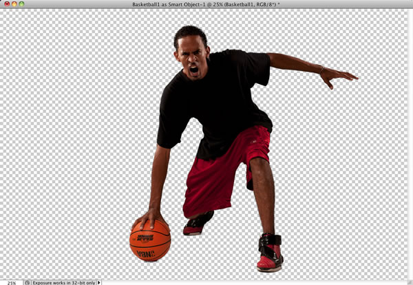 PS合成动感篮球运动场景HDR风格海报效果教