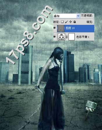 PSv场景场景戴防毒女生的城市环境污染面罩效美女欧美可爱头像图片