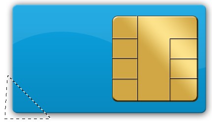 用PhotoShop制作出逼真的电话SIM卡效果教程 