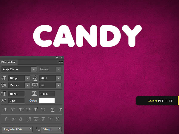 PhotoShop打造可爱的糖果文字特效制作教程[