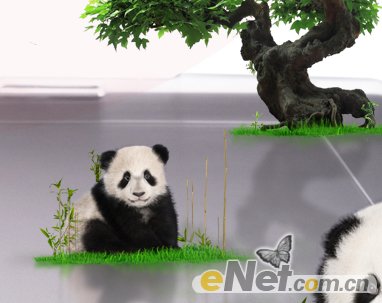 PhotoShop打造Wacom中国风熊猫创意广告海