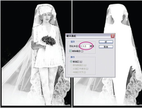 ps婚纱抠图_ps通道婚纱抠图教程(2)