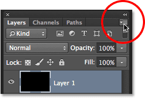 The Layers panel <a href='https://www.86ps.com/'><font color=''>menu</font></a> icon. Image © 2013 <a href='https://www.86ps.com/'><font color=''>Photoshop</font></a> Essentials.com