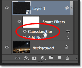 Double-clicking on the Gaussian Blur Smart <a href='https://www.86ps.com/'><font color=''>Filter</font></a> to re-open it. Image © 2013 <a href='https://www.86ps.com/'><font color=''>Photoshop</font></a> Essentials.com