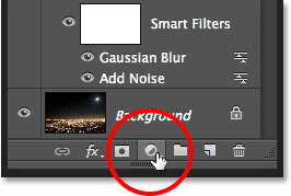Clicking the New Adjustment Layer icon in the Layers panel. Image © 2013 <a href='https://www.86ps.com/'><font color=''>Photoshop</font></a> Essentials.com