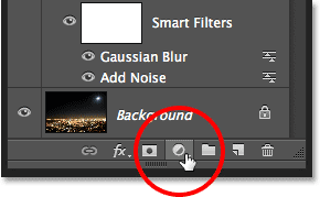 Clicking again on the New Adjustment Layer icon in the Layers panel. Image © 2013 <a href='https://www.86ps.com/'><font color=''>Photoshop</font></a> Essentials.com