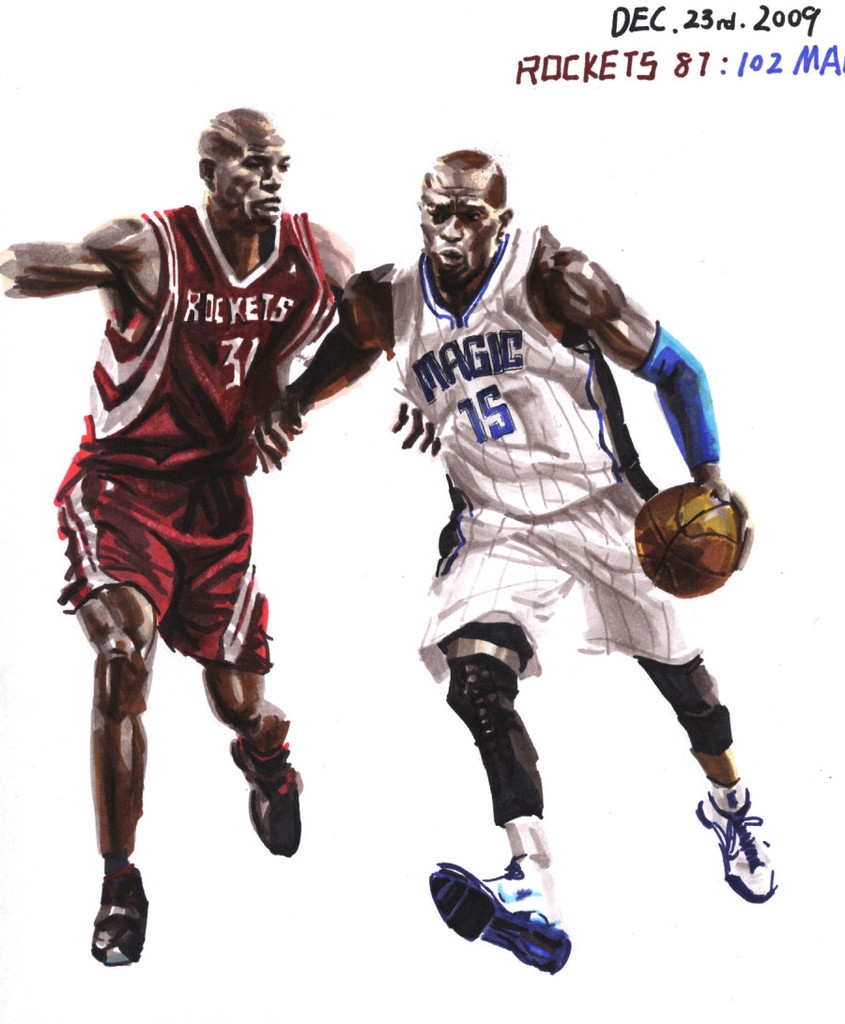 2015最新烫画图案图片素材库-NBA卡通人物素