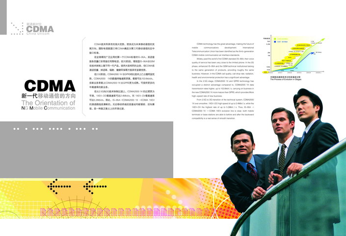 CDMA新一代移动通讯技术中英文图文介绍宣传