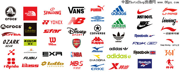 ai格式多款知名运动品牌logo矢量素材免费下载