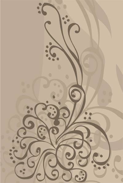 矢量潮流花纹