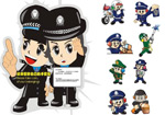 矢量卡通警察