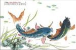 矢量水墨鱼