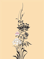 矢量花图案