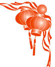 彩带灯笼