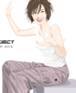 坐着的女人