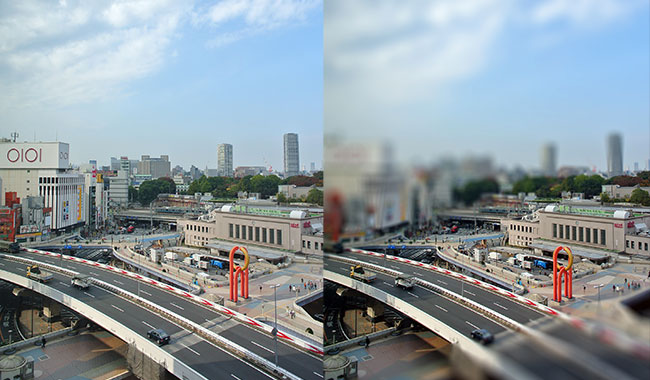 Adobe <a href='https://www.86ps.com/'><font color=''>Photoshop</font></a> CS6 新功能-?A斜模糊?I造出小人??影像