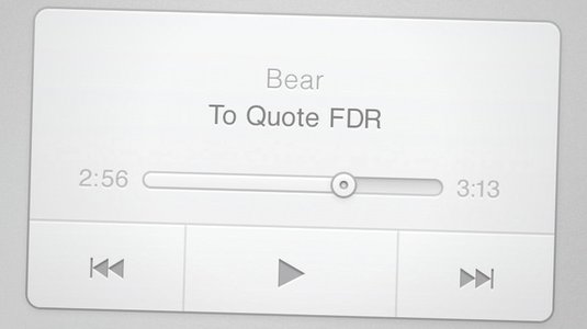 Mock up a music player widget in <a href='https://www.86ps.com/'><font color=''>Photoshop</font></a>