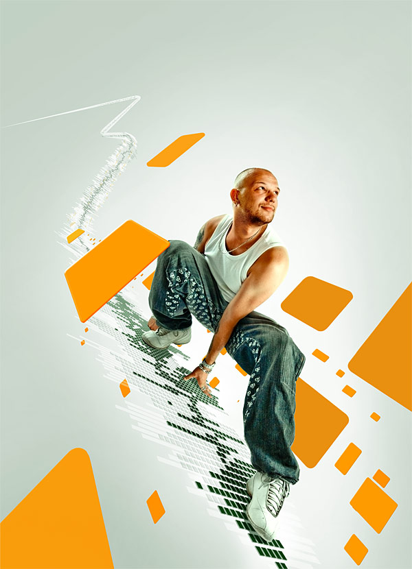 076 在<a href='https://www.86ps.com/'><font color=''>Photoshop</font></a>中合成超酷的时尚音乐海报