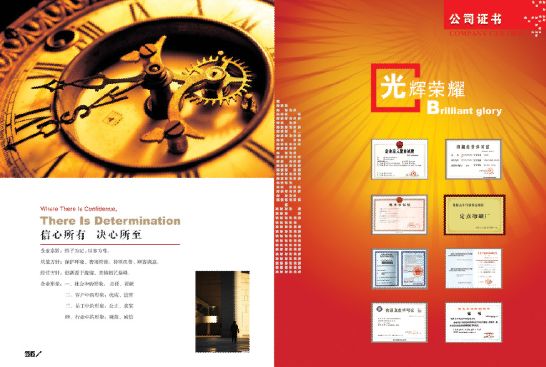 荣誉证书展示画册模板