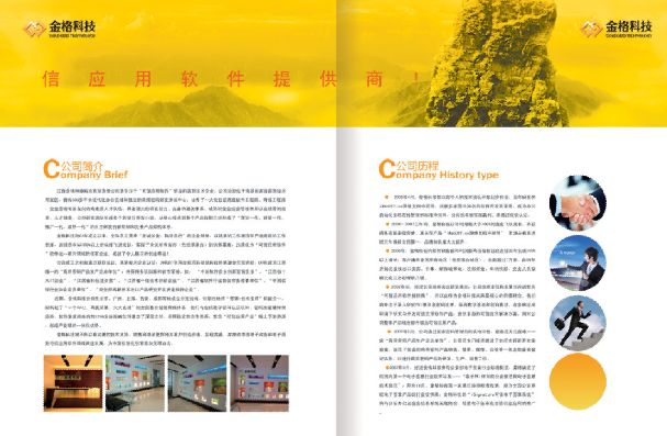 软件公司画册模板
