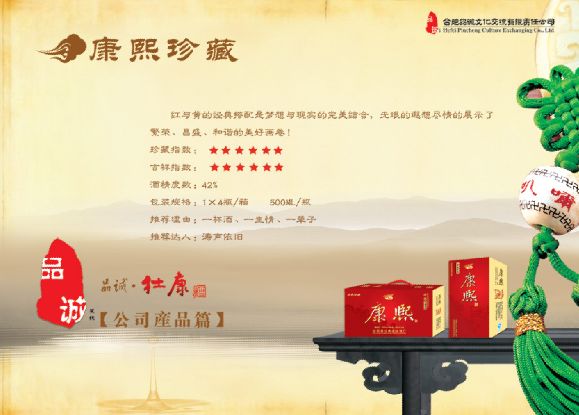 杜康酒画册模板