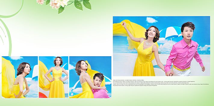 婚纱样片psd素材