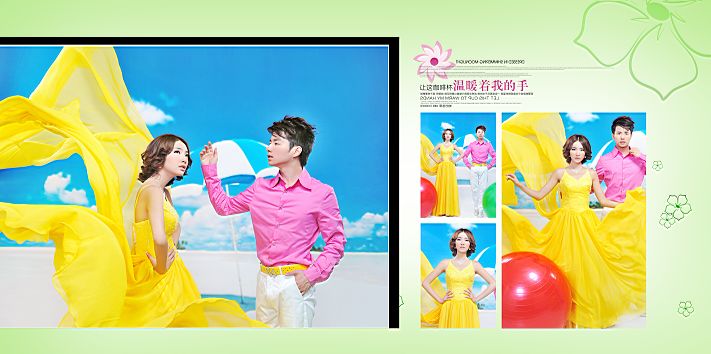 婚纱样片psd素材