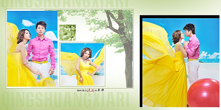 婚纱样片psd素材