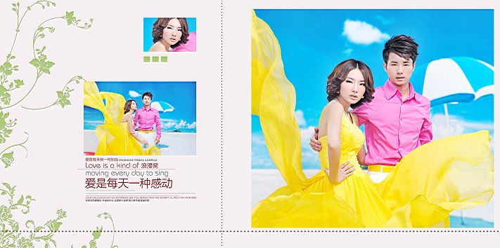 婚纱样片psd素材