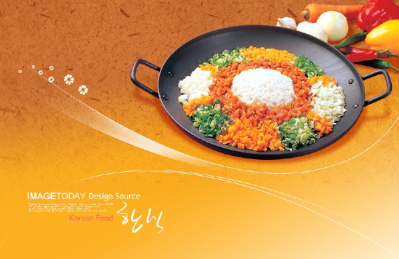 菜谱模板大全内页之铁锅煨饭介绍psd分层格式模板素材