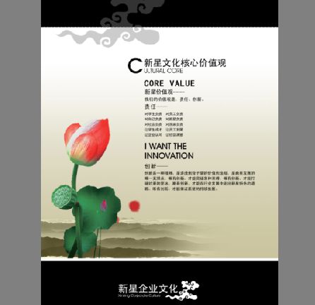 公司展板模板psd素材