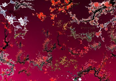 免抠梅花图片模板psd素材各种风格的手绘枝头梅花图片素材模板