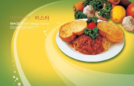 韩国美食模板psd素材一矢量风格韩国美食图片菜谱内页模板
