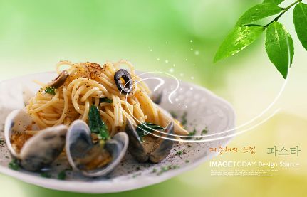 韩国美食模板psd素材七矢量风格韩国美食图片菜谱内页模板(共18P)
