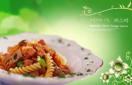 韩国美食模板psd素材十矢量风格韩国美食图片菜谱内页模板(共18P)