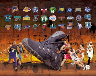 NBA篮球鞋模板psd素材姚明火箭队NBA球队对标篮球鞋海报模板