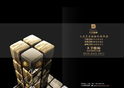 大卫地板画册模板psd素材人文艺术地板倡导者地板画册模板二