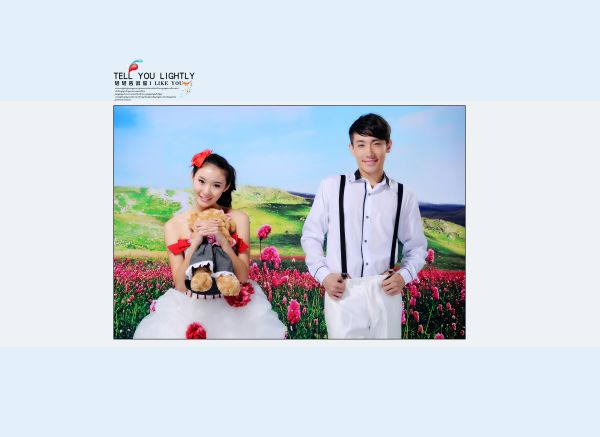 9月更新影楼情侣写真相册模板阳光青春系列写真相册PSD模板免费下载一(共7P)