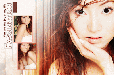 12月最新个人时尚写真模板{Z032.快乐清水美人}系列PSD素材免费下载一(共10P)