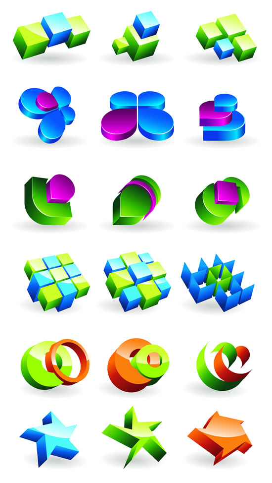 3D图型LOGO图标
