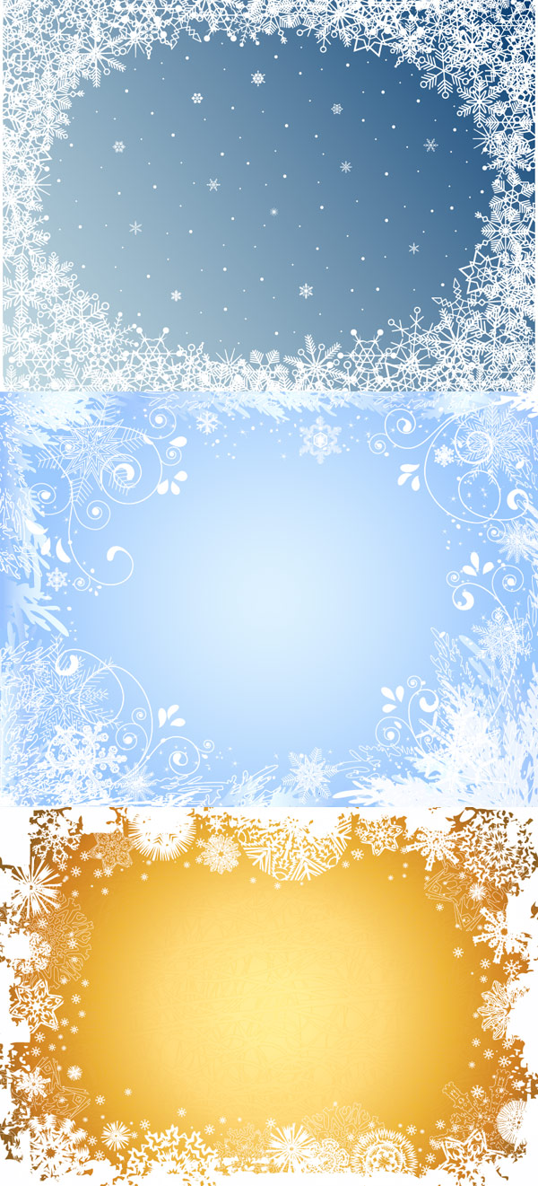 精美雪花相框