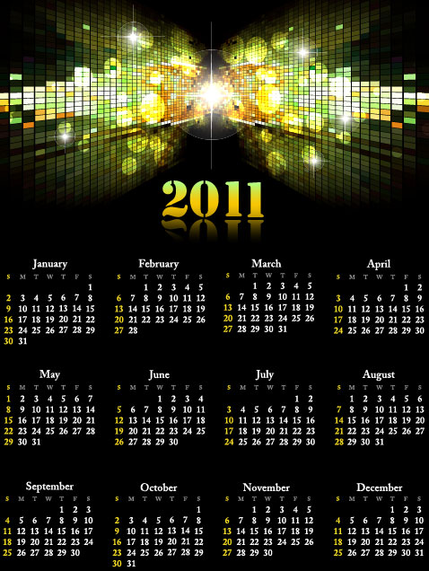 超酷2011年年历3