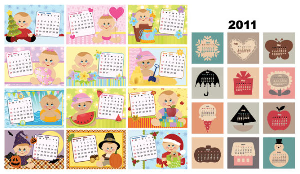 可爱2011年年历