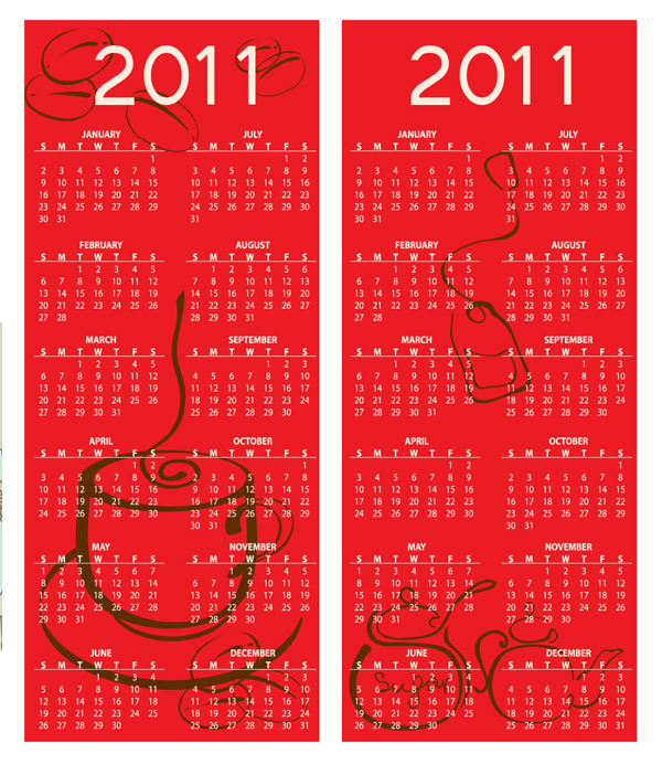 2011年万年历