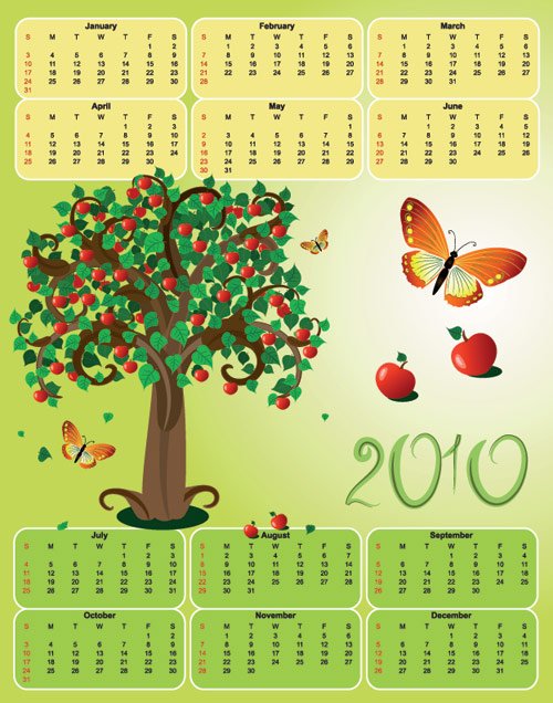 2010苹果树日历