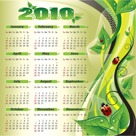 2010新年年历