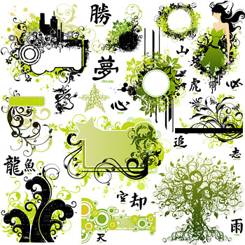 春天时尚花纹